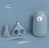 Kit de manucure par 7Mila | Babybear Blue | Limes à ongles à Pince à ongles - Coupe- Coupe-ongles à ongles - Pince à Brucelles