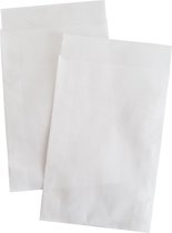 Pergamijn envelop / zakje semi transparant 125 x 230 + 20 mm klep per 100 stuks