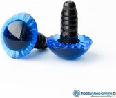 Veiligheidsogen starburst 15 mm blauw 1 paar