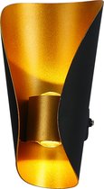 Dekubo Hip - Up & Down led lamp Goud - LED Buitenverlichting - Warmlicht - LED-wandlamp