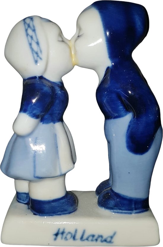 Couple de baisers bleu néerlandais