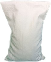 Ecologisch Kersenpitkussen 30 x 20 cm (wit), voor soepele spieren en ontspanning - Ecru Wit - wasbaar hoesje