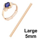 Fako Bijoux® - Ringverkleiner - Ring Verkleiner - Large - 5mm - 10cm - Goudkleurig