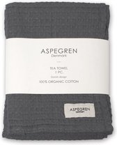 Aspegren Theedoek North Dark Gray 70 x 50 cm