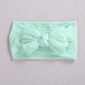 Baby haarband elastisch | meisjes haarband | mint | kinderhaarband | hoofdband | twisted