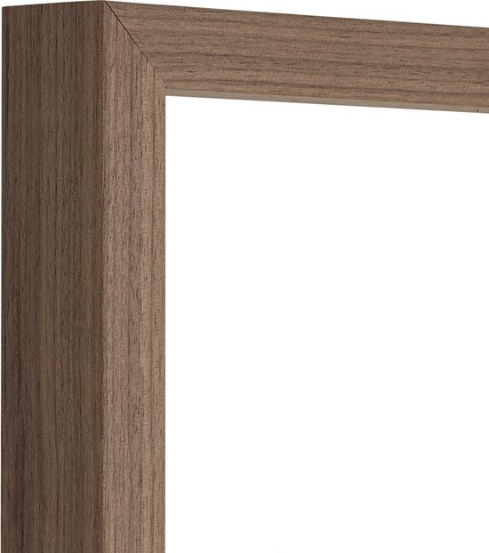 Cadre photo - Noyer - Profil de 3 cm de haut - Format photo 40x60 - Verre antireflet - Art.nr. 10106411640601