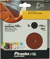 Piranha schuurschijf X32342-XJ - Korrel 120 - Ø150 mm (5 stuks)