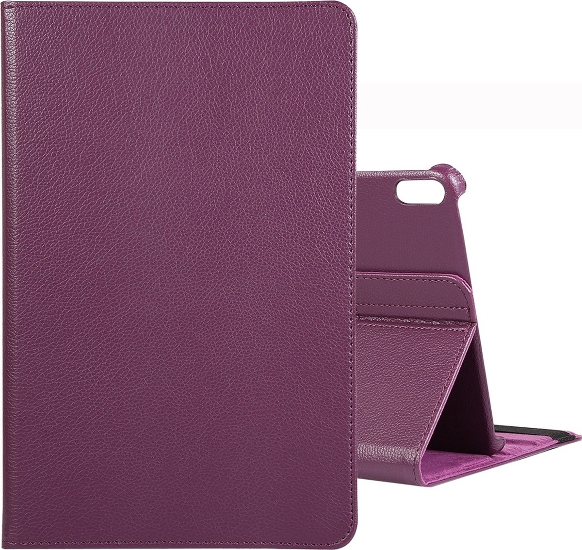 Mobigear Tablethoes geschikt voor Huawei MatePad Pro 10.8 Hoes | Mobigear DuoStand Draaibare Bookcase - Paars