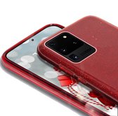 oTronica Backcover glitter voor Samsung Galaxy A13 (5G) Hoesje - Rood