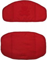 stoelverkleiner Canvas junior rood polyester rood 2-delig