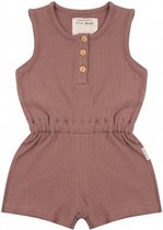 jumpsuit meisjes katoen rood maat 4-5 jaar