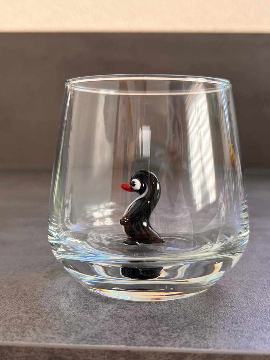 Piece of Trend Waterglas Murano Penguin