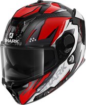 Shark Spartan Gt Carbon Urikan Carbon Red White DRW L