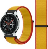 Nylon Smartwatch bandje - Geschikt voor Strap-it Samsung Galaxy Watch 46mm nylon band - Duitsland - Strap-it Horlogeband / Polsband / Armband
