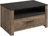 Meubella - Salontafel San Diego - Eiken - Grijs - 90 cm