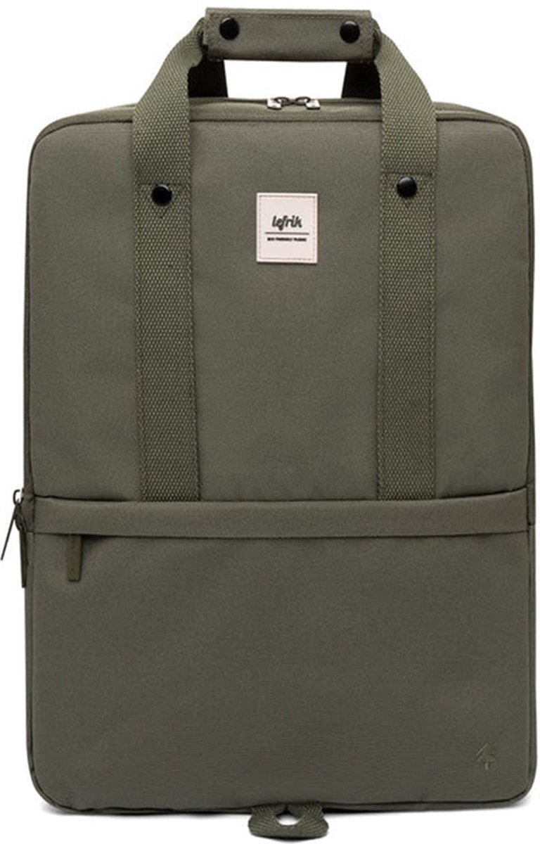 Lefrik Daily Laptop Rugzak - Eco Friendly - Recycled Materiaal - 15 inch - Olive