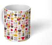 Mok - Koffiemok - Keuken - Design - Jaren 50 - Mokken - 350 ML - Beker - Koffiemokken - Theemok