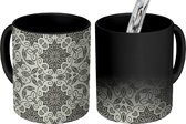 Magische Mok - Foto op Warmte Mokken - Koffiemok - Patronen - Gothic - Mandala - Magic Mok - Beker - 350 ML - Theemok