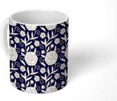 Mok - Koffiemok - Patroon - Bloem - Jaren 20 - Mokken - 350 ML - Beker - Koffiemokken - Theemok