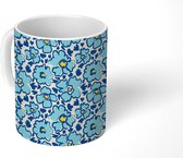 Mok - Koffiemok - Retro - Bloemen - Design - Mokken - 350 ML - Beker - Koffiemokken - Theemok