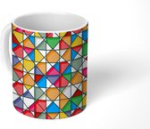 Mok - Koffiemok - Glas - Geometrie - Design - Mokken - 350 ML - Beker - Koffiemokken - Theemok