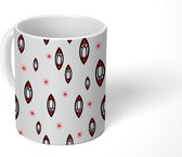 Mok - Koffiemok - Patronen - Diamant - Sterretjes - Girl - Kids - Kinderen - Mokken - 350 ML - Beker - Koffiemokken - Theemok