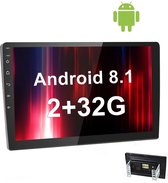 TechU™ Autoradio AT18 – 2 Din 9” Touchscreen Monitor – Bluetooth & Wifi – Android 8.1 – Handsfree bellen – FM radio – USB – GPS Navigatie – 2G RAM + 32G ROM