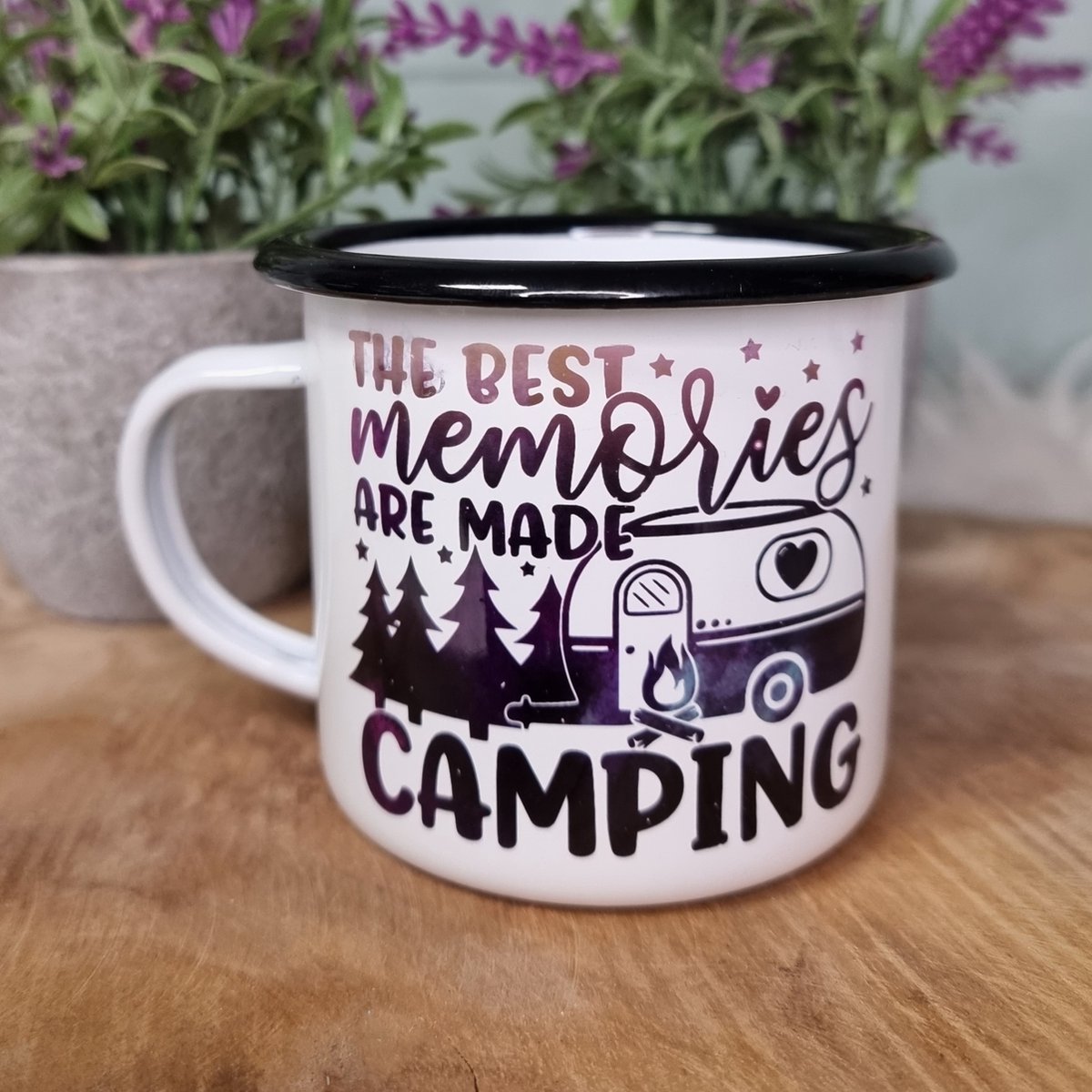 The Best Memories Are Made Camping Mok - Emaille mok