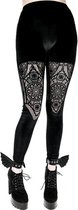 Restyle Legging -M- Cathedral Windows Zwart