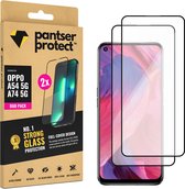 DUO-PACK - 2x Pantser Protect™ Glass Screenprotector voor OPPO A54 5G / A74 5G - Case Friendly - Premium Pantserglas - Glazen Screen Protector
