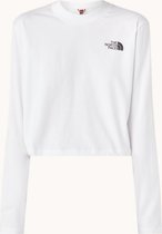 The North Face Cropped longsleeve met logoprint - Wit - Maat M