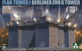 1:350 Takom 6004 Flak Tower I Berliner Zoo G Tower Plastic Modelbouwpakket