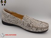 Helioform dames mocassin, H337 Zwart/wit, Maat 37