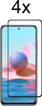 Xiaomi Redmi 10 5G screenprotector - Beschermglas Xiaomi Redmi 10 5G screen protector glas - Full cover - 4 stuk