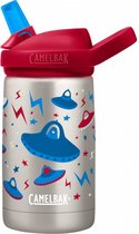 drinkfles Eddy+ Kids ge√É¬Øsoleerd 350 ml tritan grijs/rood