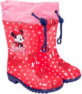regenlaarzen Minnie Mouse meisjes PVC rood mt 24/25