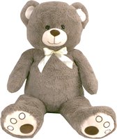 Pluchiez Pluche Knuffel Beer 100 cm Grijs