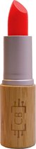 Cosm.Ethics Bar Lipstick Glossy glanzende lippenstift lipstick duurzame veganistische makeup bamboe - fel rood oranje