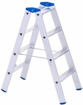 STS Professionele dubbele ladder - A04ANP/100 - 2 x 4 treden - 1,02 m