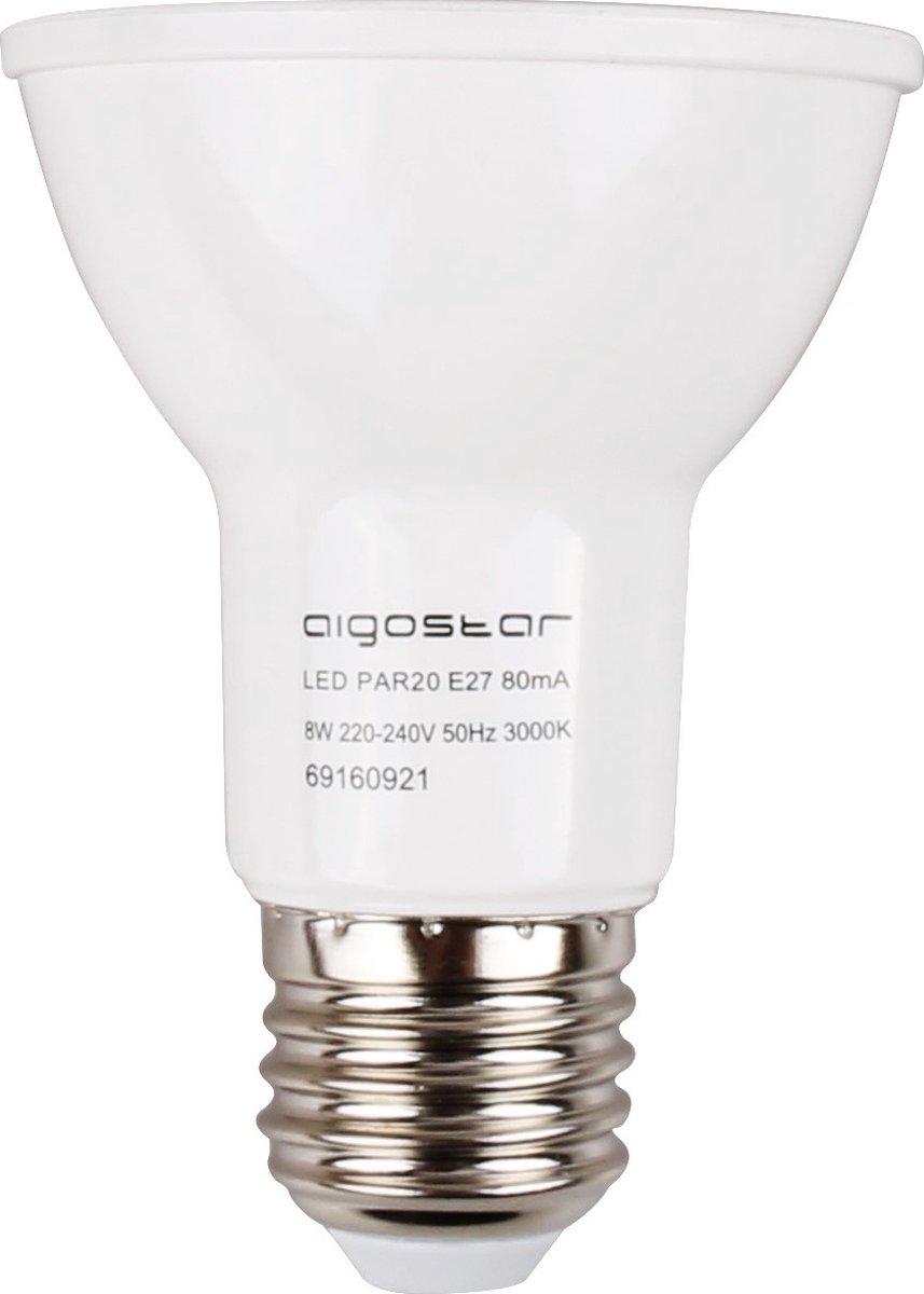 PAR20 spot - E27 warmwit 3000K | LED 8W=60W halogeenlicht