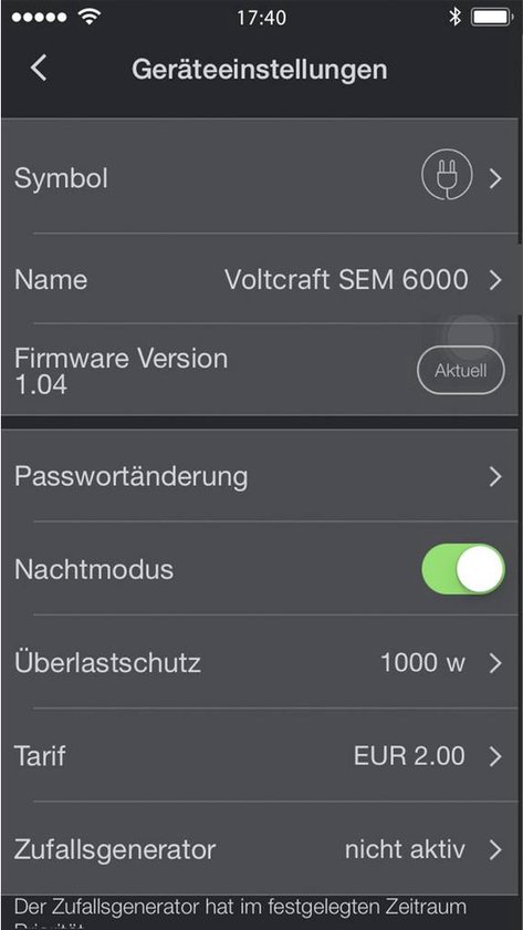 VOLTCRAFT SEM6000 Energiekostenmeter Bluetooth-interface, Gegevensexport, Datalogger, TRMS, Instelbaar stroomtarief, Me