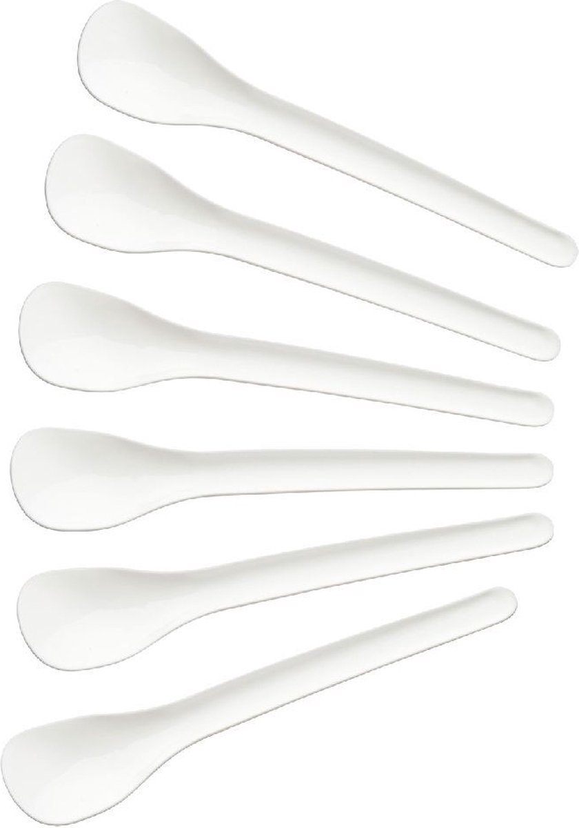Westmark 6 Eierdopjes Rond Met 6 Eierlepels Mintgroen - Punto Serie Kunststof