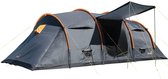 Skandika Trivelig 8 Protect Tunneltent - Familie tent - 2 donkere slaapcabines, ingenaaide tentvloer, waterdicht - Stahoogte 200 cm - 635 x 275 x 200 cm - 3000 mm waterkolom - Mugg
