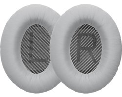 kwmobile 2x oorkussens geschikt voor Bose Quietcomfort 35 35II 25 15 / QC35 QC35II QC25 QC15 - Earpads voor koptelefoon in zilver