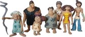 Croods - speelfiguren - Sandy - Grug - Ugga  - Prehistorische Dreamworks familie speelset - 7cm