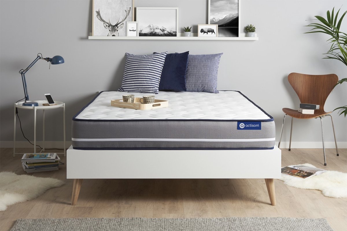Actimemo pur matras 160x220cm , Traagschuim , Stevig, 3 comfortzones