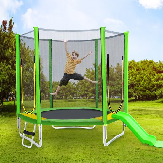 Trampoline Extérieur Enfant 305 Cm Avec Filet De Sécurité Coussins De  Protection Éche à Prix Carrefour