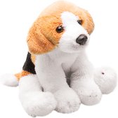 Pluche knuffel dieren Beagle hond 13 cm - Speelgoed knuffelbeesten - Honden soorten