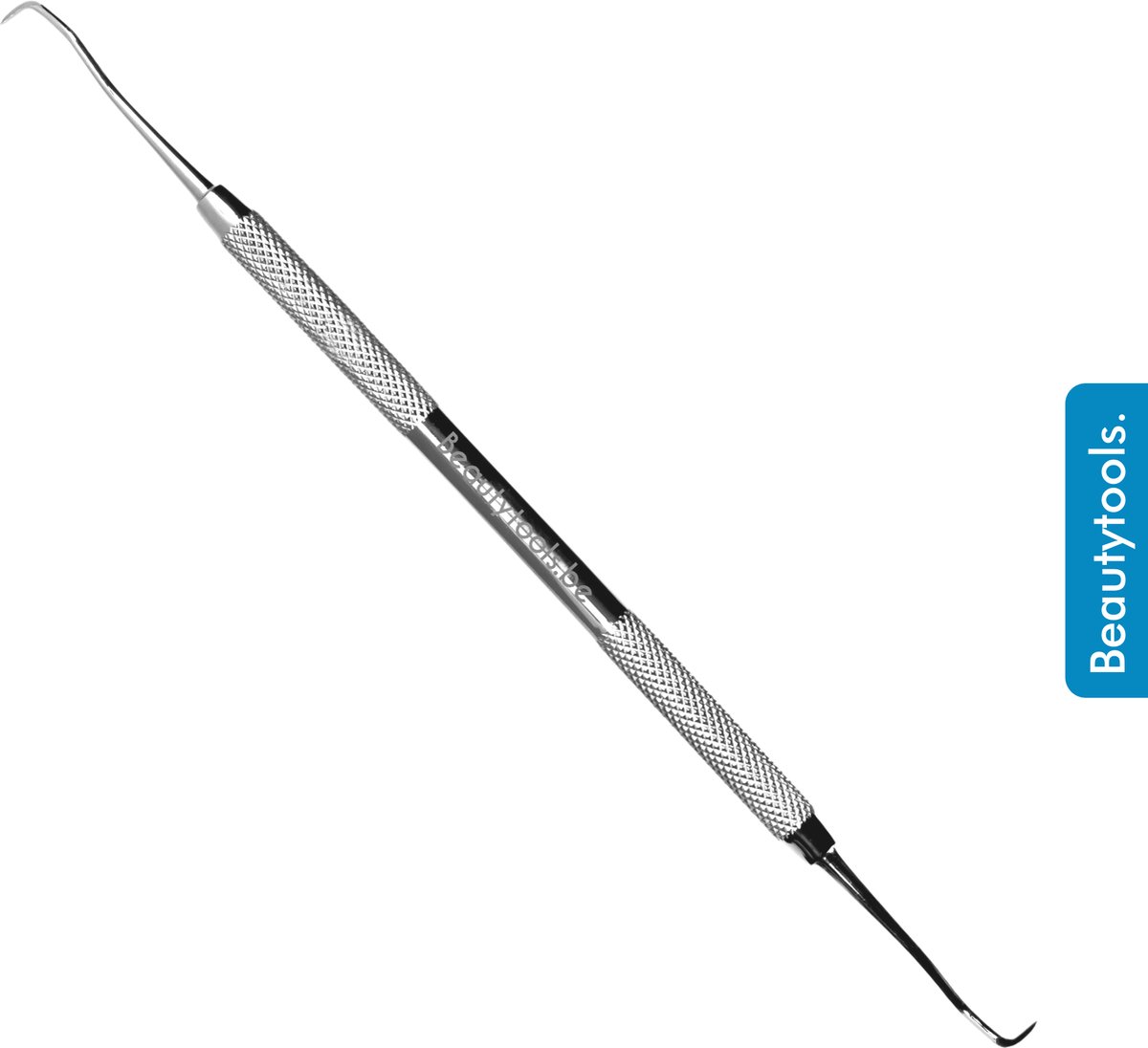 BeautyTools Tandsteenhaakje - Sterke Tandsteen- en Tandplak Verwijderaar (Scherp) - Twee Sterke Punten - Dubbelzijdige Sonde / Scaler (17.5 cm) - (DT-0508)