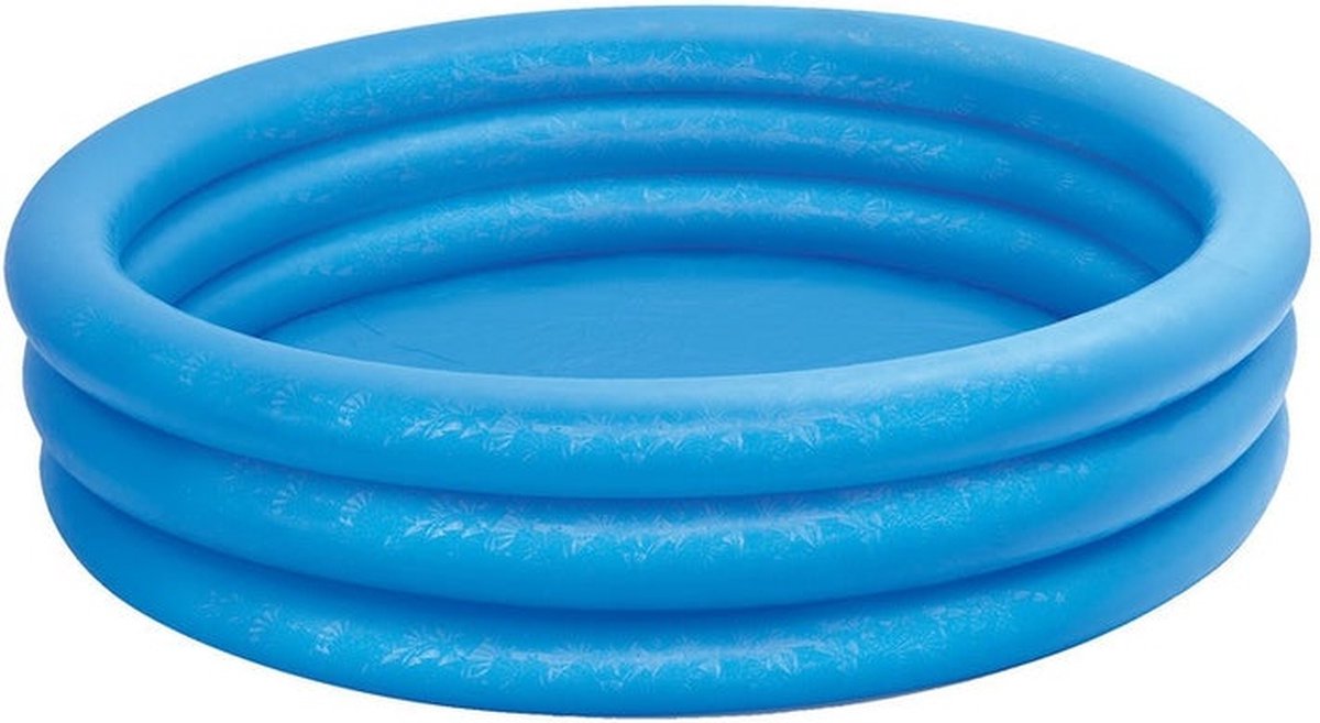 Intex Crystal Blue Zwembad - Blauw kinderzwembad rond - 1.68cm x 38cm